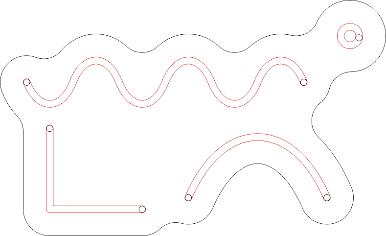 Desenho preparado para neon no plugin